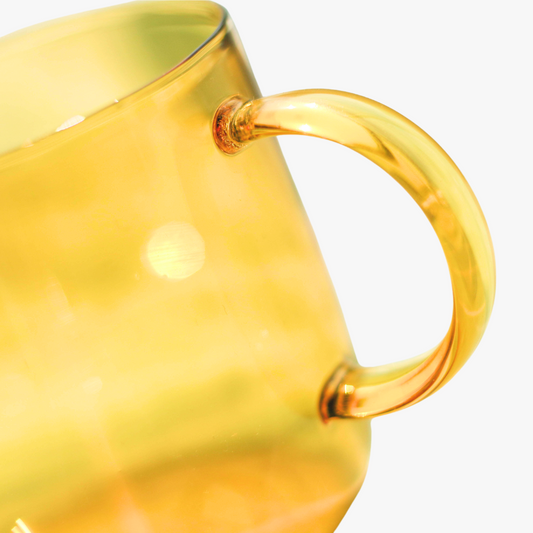 Yellow Borosilicate Glass Mug